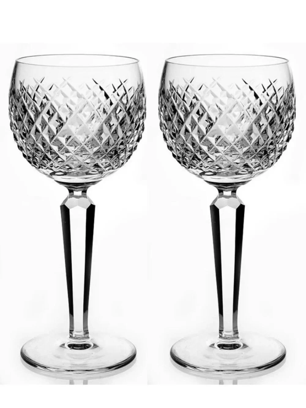 Set of 2 ☘️ Waterford ALANA Crystal Wine Hocks 7.5